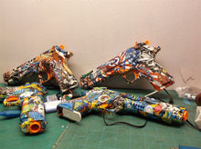 4 GUARD Gel Snipers blasters with batteries & chargers on magizanes not matched