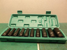10pcs Chrome vanadium deep well metric socket set with case