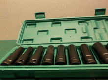 10pcs Chrome vanadium deep well metric socket set with case