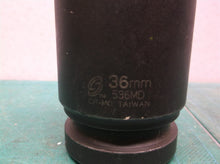 SUNEX TOOLS 536MD 1-Inch Drive Deep 6 Point Metric Impact Socket, 36-Mm