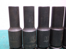 Power built 12pcs deep well sockets 11 12 13 14 15 16 17 18 19 21 22 24 mm