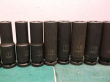 Power built 12pcs deep well sockets 11 12 13 14 15 16 17 18 19 21 22 24 mm