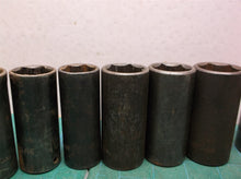 13pcs 3/8 drive deep well sockets 3/8 1/2 9/16 5/8 11/16 7/8 15/16 (2) 1" 1-1/16