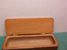 Random Wooden Storage Box Hinged 9"x3"x1-3/4"