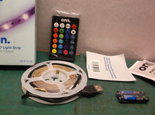 10’ bright Onn. Multicolor LED Light Strip With Remote Control