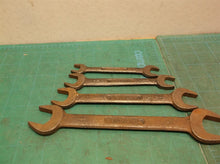 4 pc Dunlap combination wrench set 7/16-3/8 1/2-9/16 5/8-11/16 3/4-7/8