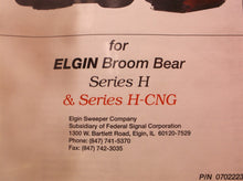 Elgin Broom Bear Street Sweeper Series H & H-CNG Parts Book 0702223-B 3/1/04