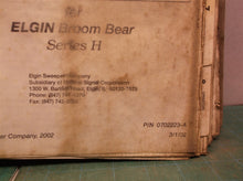 Elgin Broom Bear Street Sweeper Series H Parts Book 0702223-A 3/1/02