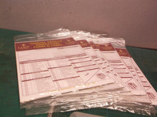 Lot of 6 -JJ Keller Annual Vehicle Inspection Report 3-Ply w/ Carbon and Label