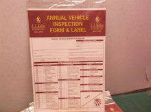 Lot of 6 -JJ Keller Annual Vehicle Inspection Report 3-Ply w/ Carbon and Label