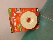Scotch Mount Double Sided 1 in. W X 125 in. L Mounting Tape White