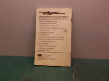 Mightyvac Vacuum Pumps Users Manual 1991 Neward Enterprises