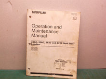 CAT 246C 256C 262C 272C SKID STEER OPERATION MAINTENANCE MANUAL SEBU8019-05