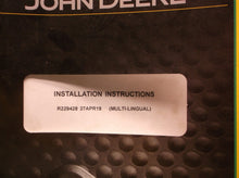 john Deere alarm kit lvb25728 and re229427 inst instructions manual R229428