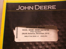 John Deere 5045E 5055E 5065E 5075E Tractor Operators Manual OMSJ17746 L5