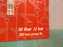 (3) GE 19376 50 watt 12volt 2-pin T4 Single Ended Quartz Halogen bulbs