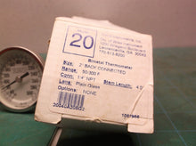 Trend Model 20 Bimetal Thermometer, 50 - 300 F, 4" Stem Length