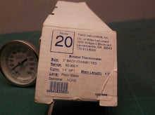 Trend Model 20 Bimetal Thermometer, 50 - 300 F, 4" Stem Length