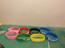 8 Tupperware bracelets multi color