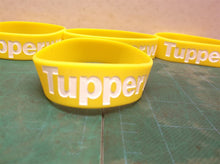 5 Tupperware bracelets yellow