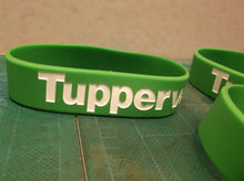 5 Tupperware bracelets green