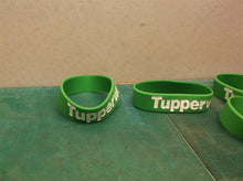 5 Tupperware bracelets green
