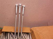 (50) Hex Head 3/8 x 7" Lag Bolts Zinc Plate Wood Screws