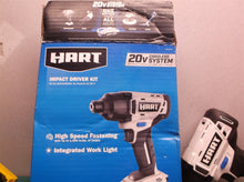 Hart 20-Volt Cordless Impact Driver 1.5Ah Battery Charger open box