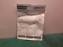manual only for a RYOBI P21012)18V Brushless Jet Fan Leaf Blower