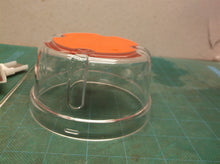 Cup & blade for a Tupperware Chop 'N Prep Chef Red