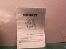 Kobalt 60v kb 280c-06kb manual