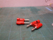 Hosa BNA-100 Connector, Dual Banana, 2 pc Red Stereo Wire Connectors
