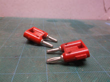 Hosa BNA-100 Connector, Dual Banana, 2 pc Red Stereo Wire Connectors