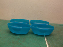 4 Tupperware Dark Blue Little 2oz. Dipper Dip Cups