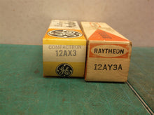 GE 12AX3 Raytheon 12AY3A Vacuum Tubes