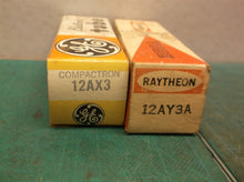 GE 12AX3 Raytheon 12AY3A Vacuum Tubes