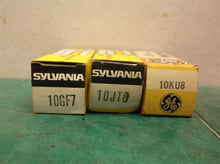 Sylvania 10GF7, 10JT8 & GE 10KU8 Electronic (Vacuum) Tubes