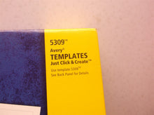 250 Avery Large Embossed Tent Card White 3 1/2 x 11 1 Card/Sheet 5309
