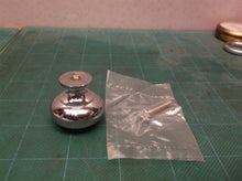 Rockwood 841.26 Brass Ball Knob 1-1/4" Ball D 3/4" Base D 1-1/8" Polished Chrome