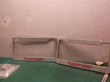 Tupperware License plate frame 1 new 1 used