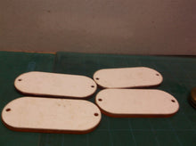Lot of 4 oval 4.25" reflectors 2 amber 2 red