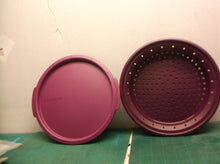Tupperware microwave smart steamer Top & middle 2 pc 6988A-4 purple