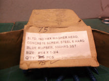 75 1/4'' x 1-3/4'' Slotted Hex Washer Head Concrete Screw Anchors