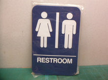 Rockwood #BFM686, Molded Plastic ADA Tactile Sign with Braille, Unisex Restroom