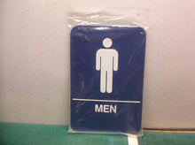 Rockwood #BFM684, Molded Plastic ADA Tactile Sign with Braille, Men's Sign