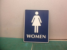 , Molded Plastic ADA Tactile Sign with Braille, Women's Sign