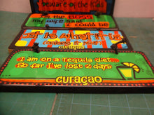 Lot of 4 decorative Sarcastic funny signs