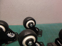 Lot of 4 2" swivel casters 2 with brake black