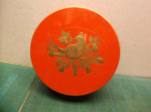 Otagiri Lusterware Red W Gold Partridge Red Japan 4 Coasters With Case & Box VTG