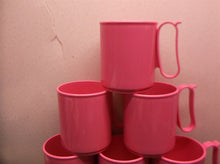 6 Tupperware Large Mugs pink